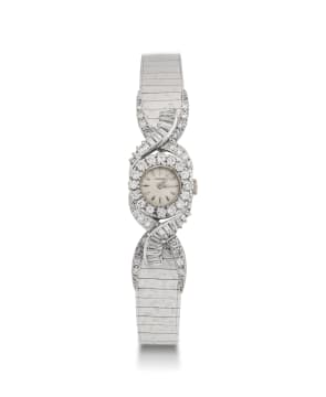 Longines; Longiness cocktail diamond watch, c. 1950