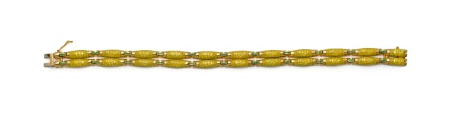 Double stranded resin bracelet