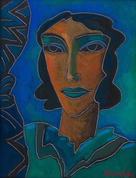 Jan Vermeiren; Woman in Blue