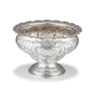 An Edward VII silver rose bowl, Atkin Brothers, Sheffield, 1906