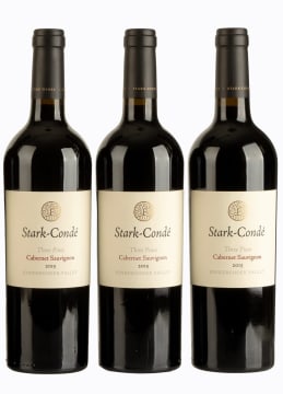 Stark-Condé; Three Pines Cabernet Sauvignon; 2015; 3 (1 x 3); 750ml