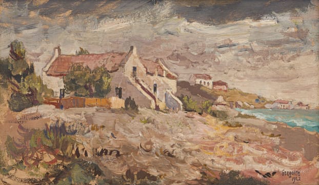 Gregoire Boonzaier; Landscape with Seaside Cottages
