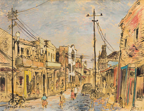 George Enslin; Street Scene, Cape Town