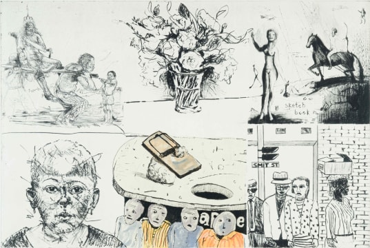 Various Artists; William Kentridge, Diane Victor, Nelson Makamo, Colbert Mashile, Sam Nhlengethwa and Deborah Bell Collaboration Print