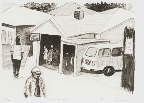 Sam Nhlengethwa; Public Phones