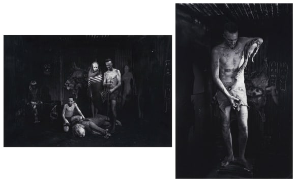 Roger Ballen; Shack Scene II; Ninja and Snake, two