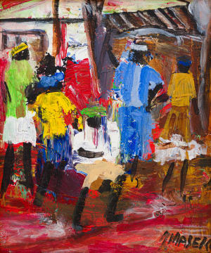 Joe Maseko; Township Street Scene