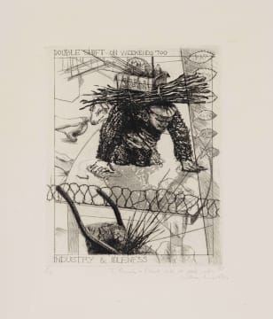 William Kentridge; Double Shift On Weekends Too, Industry and Idleness Series