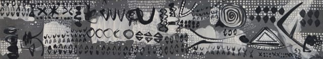 Walter Battiss; Monochromatic Frieze