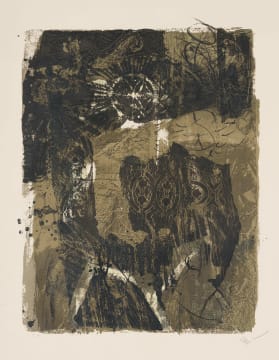 Antoni Clavé; Abstract in Green and Black, The Trobadors portfolio