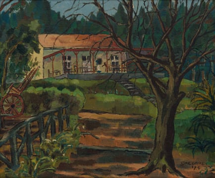 Gregoire Boonzaier; The Tea Room, Wynberg Park, Winter, Cape