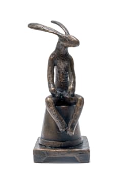 Guy du Toit; Hare on a Flower Pot