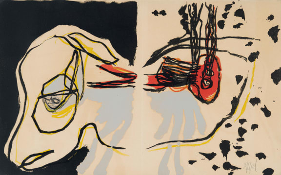 Karel Appel; A Beast Drawn Man G
