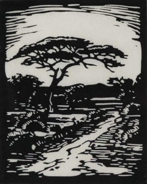 Jacob Hendrik Pierneef; Die Eensame Pad (The Lonely Road) (Nilant 69)