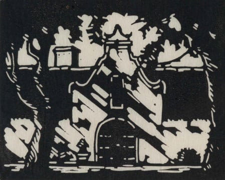 Jacob Hendrik Pierneef; Gewel, Stellenbosch (Gable, Stellenbosch) (Nilant 17)