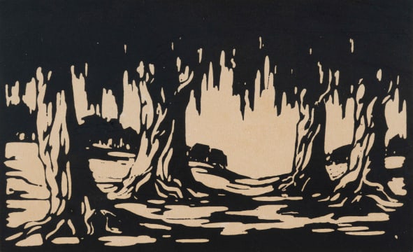 Jacob Hendrik Pierneef; Wilgerboom, Fonteine, Pretoria (Willow Tree, Fountains Valley, Pretoria) (Nilant 84)