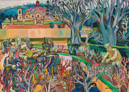 Alexander Podlashuc; Untitled (Pruning the Rose Garden)