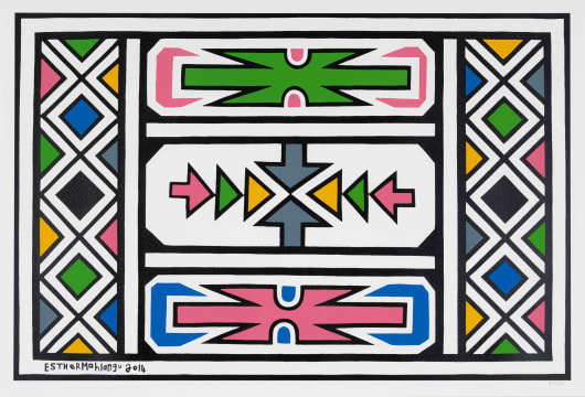 Esther Mahlangu; Untitled