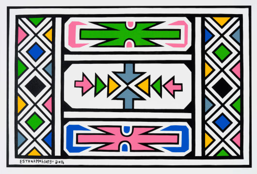 Esther Mahlangu; Untitled