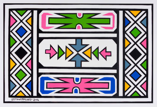 Esther Mahlangu; Untitled