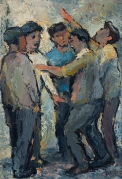 Kenneth Baker; Five Men Having a Conversation