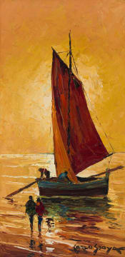 Carlo Sdoya; Figures and Boat
