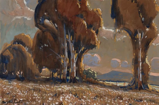 Sydney Carter; Trees in a Landscape