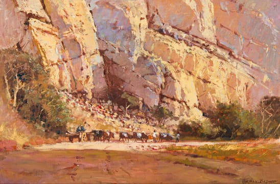 Adriaan Boshoff; Cattle on a Dusty Road