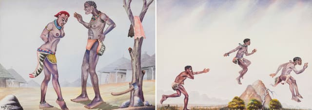 Phoshoko David Mogano; The Proposal; Leaping Figures, two