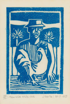 Peter Clarke; Man with a White Cock