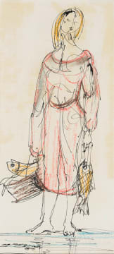 Amos Langdown; Figure with Fish