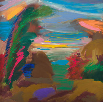 Kevin Atkinson; Abstract Riverside Tree