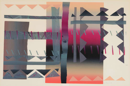 Gail Altschuler; Abstract Composition with Triangles