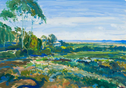 Gerhard Batha; Farm Cottages in an Extensive Landscape