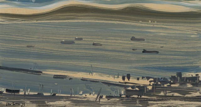 Nico Verboom; Abstract Harbour Scene
