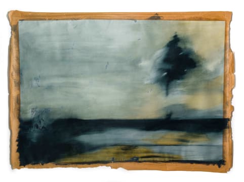 Alexandra Karakashian; Abstract Landscape with Trees in the Foreground