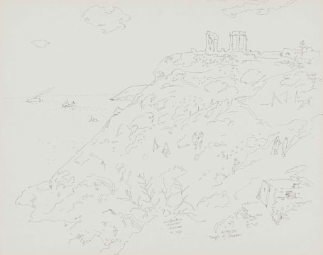 Walter Battiss; Sunion (sic) Attica Temple of Poseidon