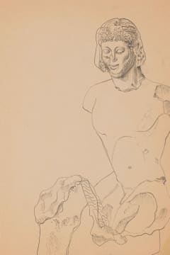 Alexis Preller; Sketch for Wounded Sculpture II