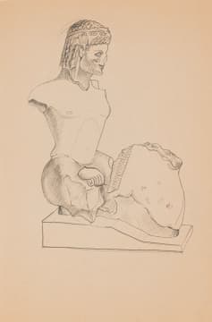 Alexis Preller; Sketch for Wounded Sculpture I