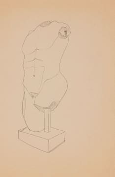 Alexis Preller; Untitled (Torso)