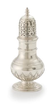 A George V silver sugar caster, Harrods Stores Ltd, by Richard Burbridge, London, 1932