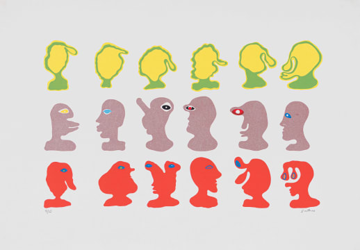Walter Battiss; Invented Heads (Without Eyes)