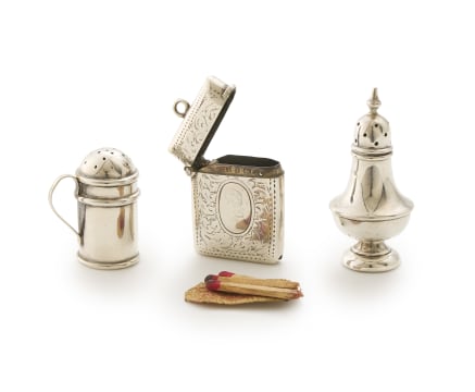 A Victorian silver miniature pepper shaker, Joseph Whitten, Birmingham, 1897,