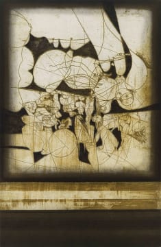 Douglas Portway; Abstract Composition with Figures and Animals