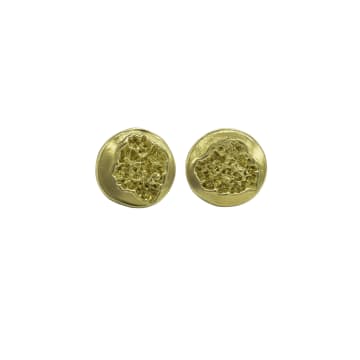 Emefa Cole; Erosion disc earrings, Emefa Cole