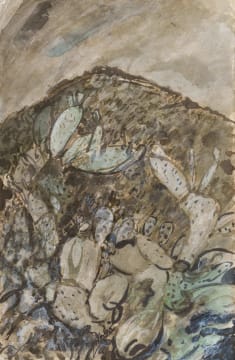 Linde Waber; Hillside with Prickly Pears