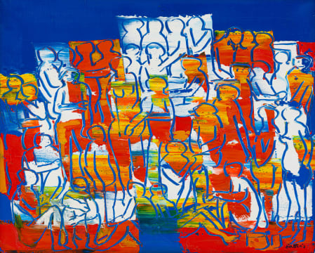 Walter Battiss; Figures in Yellow and Red
