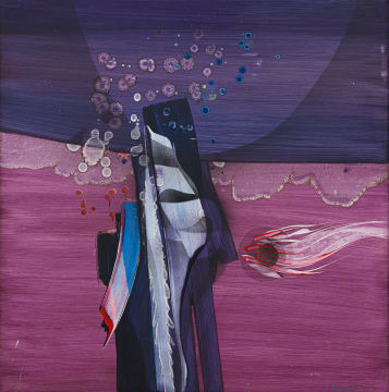 George Boys; Purple Abstract