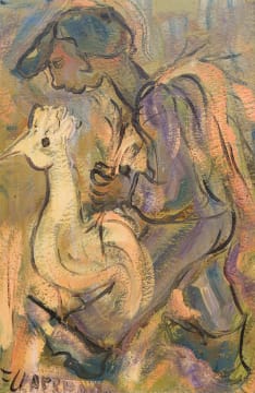 Frans Claerhout; Figure with Chicken