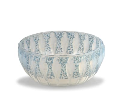 René Lalique; Perruches bowl 'No 419', 1931